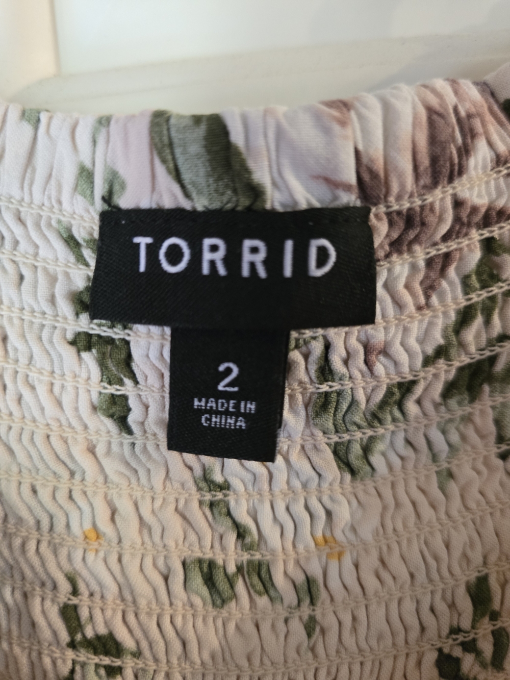 torrid Floral Midi Dress in Cream with Yellow Flowers - Picture 6 of 7